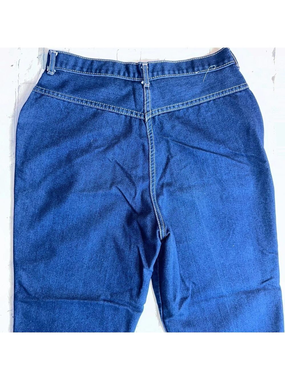 Vintage Women’s Size 32R 1980s Gitano High Waist Tapered Denim Blue Jeans - Picture 5 of 10